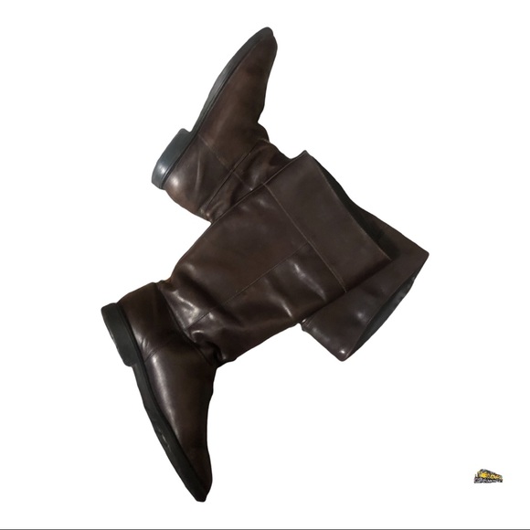 Regence Shoes Regence Canada Brown Leather Mid Calf Womens Riding